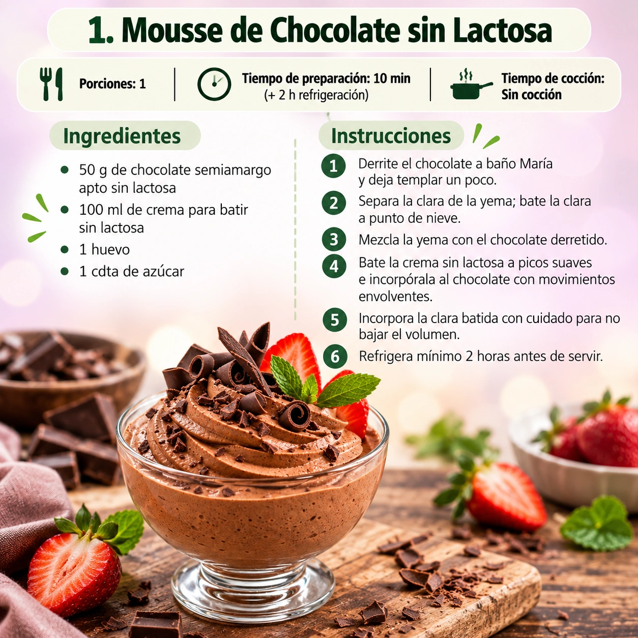 Muestra 6 de las recetas bajas en FODMAP