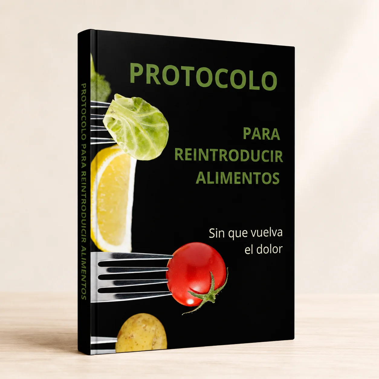 Mockup de guía impresa del protocolo de reintroducción con hojas de registro