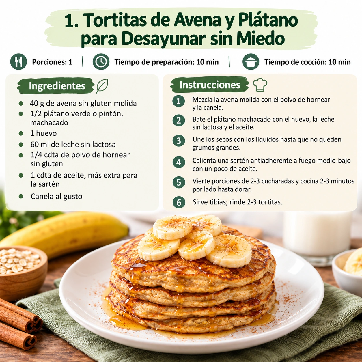 Muestra 9 de las recetas bajas en FODMAP