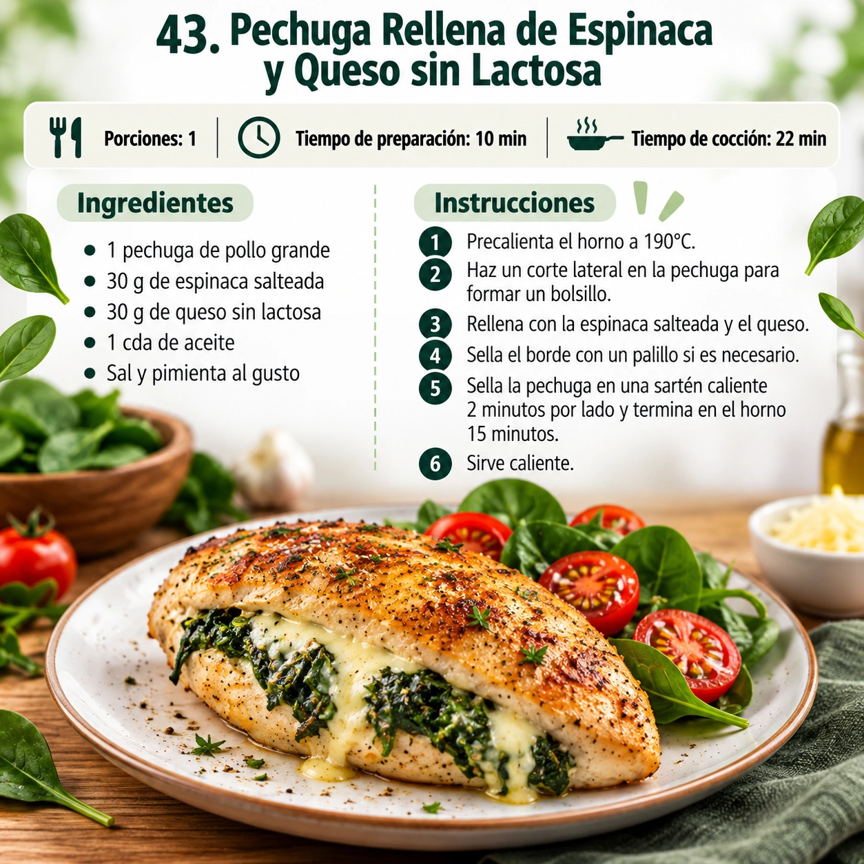 Muestra 5 de las recetas bajas en FODMAP