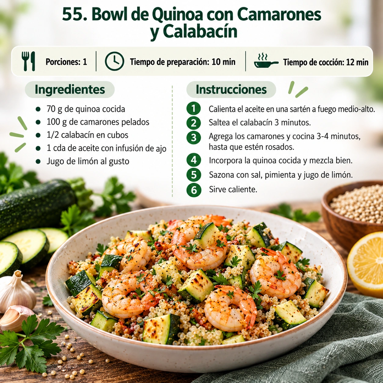 Muestra 4 de las recetas bajas en FODMAP
