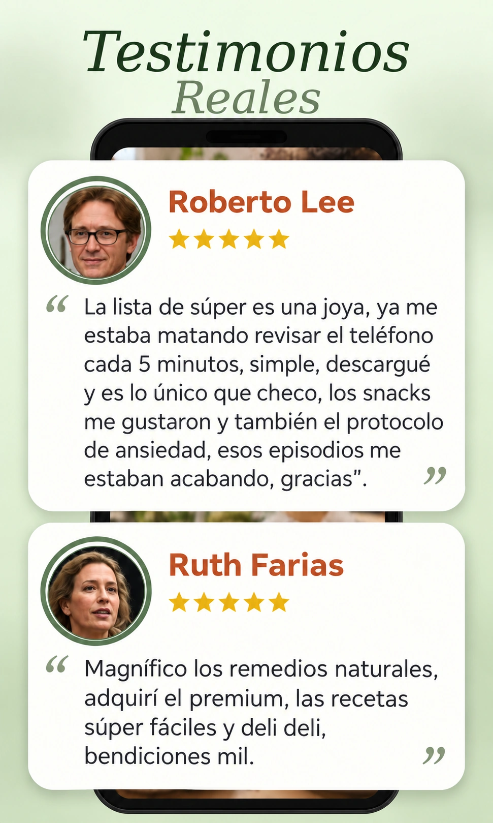 Opiniones de Roberto Lee y Ruth Farías sobre la lista de súper, los snacks y los remedios naturales